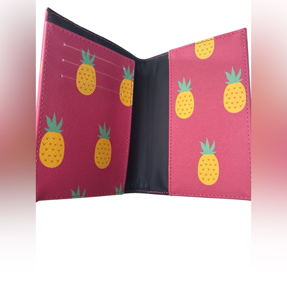 Dabney Lee Pink Pineapple Passport Wallet - Picture 2 of 3